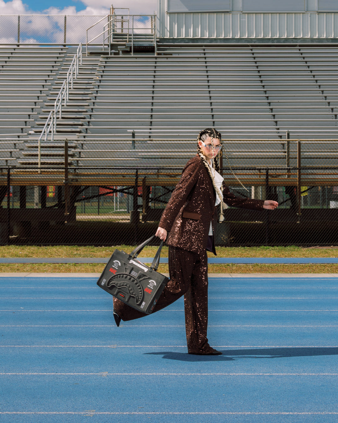 GRID LOCKED TORTUGA TOTE