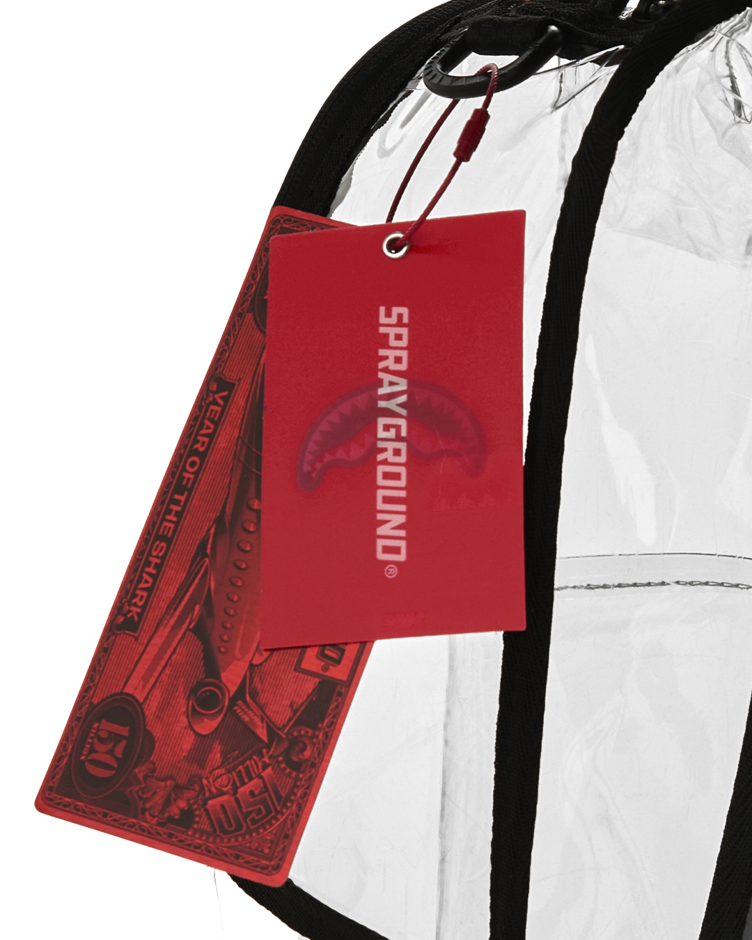 FULLY CLEAR EMBOSSED BOSS BACKPACK