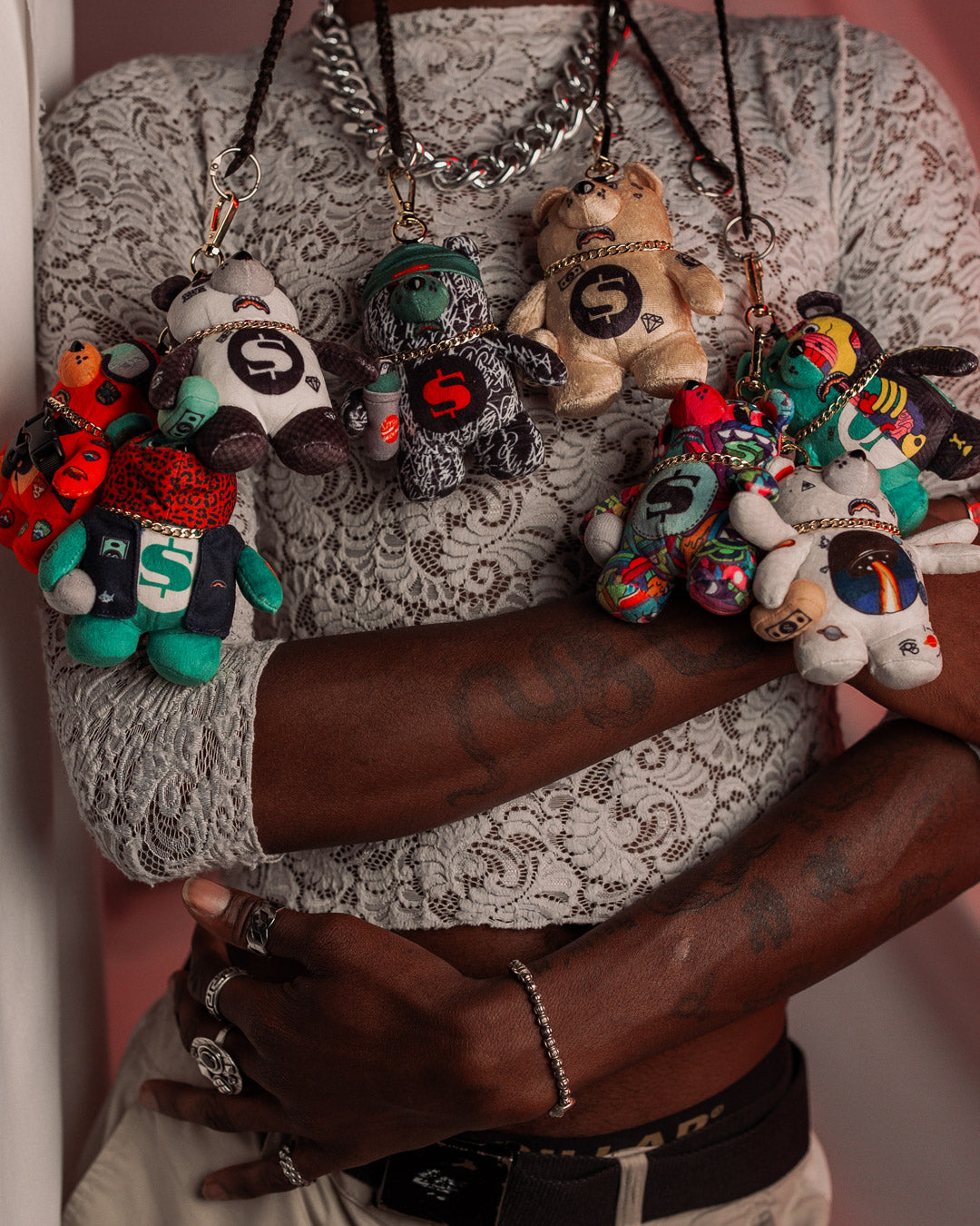 LIL X-RAY BEAR KEYCHAIN